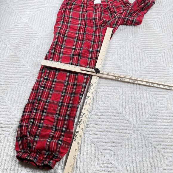 J Crew Pajama Pants Womens S Red Plaid Holiday Lounge Cabincore Lagenlook - Picture 3 of 13